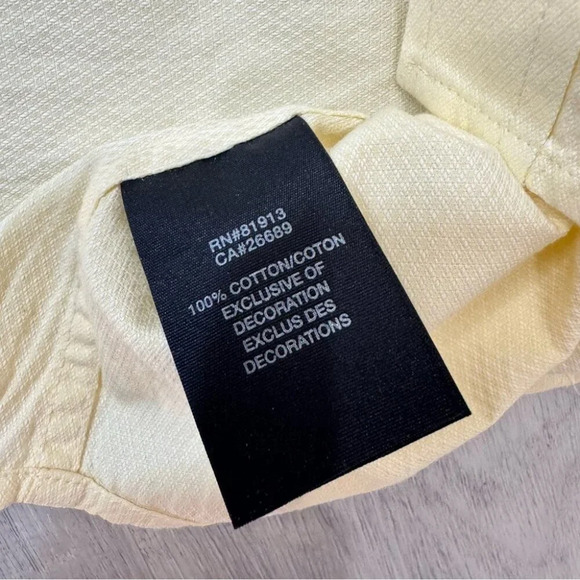 Robert Graham Butter Yellow Casual Button Down with Fun Graphic Print Size M - Picture 14 of 16